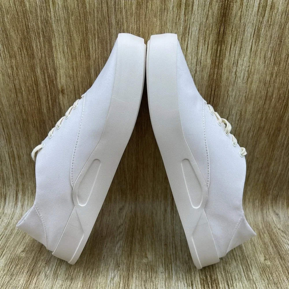OluKai Tradewind Sneakers Mens Size 11 Off White Textile Drop-in Heel 10533-1818
